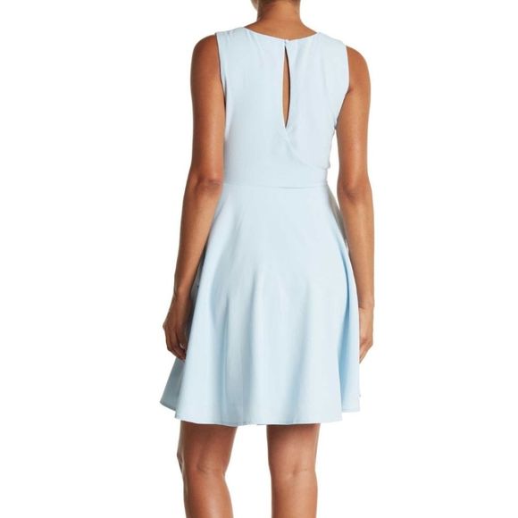 Lucy Paris Blue Sleeveless Fit-and-flare Dress Size Small US 4/6 - Picture 6 of 11